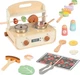 Zestaw do zabawy Tooky Toy Drewniana kuchnia z grillem i akcesoriami TP547 (6976831555528) - obraz 2