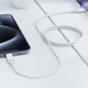 Кабель ACEFAST C18-04 USB-A to USB-C braid charging data cable White - изображение 5