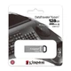 Флеш-накопичувач Kingston USB 3.2 DT Kyson 128GB Silver/Black - зображення 2