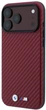 Etui BMW M Carbon Metal Logo MagSafe do Apple iPhone 17 Pro/18 Pro Burgundy (BMHMP18L26SWPCILR) - obraz 2