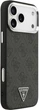 Etui Guess 4G Triangle Logo MagSafe do Apple iPhone 17 Pro Max/18 Pro Max Black-Silver (GUHMP18XP4TSRCMK) - obraz 4