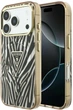 Etui Guess IML Zebra Glitter Triangle Logo MagSafe do Apple iPhone 17 Pro Max/18 Pro Max Gold (GUHMP18X6HZPGTLD) - obraz 1