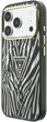 Etui Guess IML Zebra Glitter Triangle Logo MagSafe do Apple iPhone 17 Pro Max/18 Pro Max Silver (GUHMP18X6HZPGTLS) - obraz 2