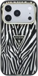 Etui Guess IML Zebra Glitter Triangle Logo MagSafe do Apple iPhone 17 Pro Max/18 Pro Max Silver (GUHMP18X6HZPGTLS) - obraz 3