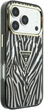 Etui Guess IML Zebra Glitter Triangle Logo MagSafe do Apple iPhone 17 Pro Max/18 Pro Max Silver (GUHMP18X6HZPGTLS) - obraz 4