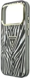 Etui Guess IML Zebra Glitter Triangle Logo MagSafe do Apple iPhone 17 Pro Max/18 Pro Max Silver (GUHMP18X6HZPGTLS) - obraz 6