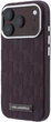 Etui Karl Lagerfeld Grained Mono Resin Logo MagSafe do Apple iPhone 17 Pro Max/18 Pro Max Burgundy (KLHMP18X6PWKLMHR) - obraz 2