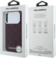 Etui Karl Lagerfeld Grained Mono Resin Logo MagSafe do Apple iPhone 17 Pro Max/18 Pro Max Burgundy (KLHMP18X6PWKLMHR) - obraz 8