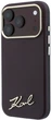 Чохол для смартфона Karl Lagerfeld Saffiano Small Script Metal Logo MagSafe для Apple iPhone 17 Pro/18 Pro Burgundy (KLHMP18L6PWSKSR) - зображення 2