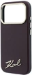 Чохол для смартфона Karl Lagerfeld Saffiano Small Script Metal Logo MagSafe для Apple iPhone 17 Pro/18 Pro Burgundy (KLHMP18L6PWSKSR) - зображення 6
