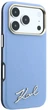 Etui Karl Lagerfeld Saffiano Small Script Metal Logo MagSafe do Apple iPhone 17 Pro/18 Pro Light Blue (KLHMP18L6PWSKSB) - obraz 4