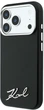 Etui Karl Lagerfeld Saffiano Small Script Metal Logo MagSafe do Apple iPhone 17 Pro Max/18 Pro Max Black (KLHMP18X6PWSKSK) - obraz 2