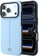 Etui Mercedes-Benz Leather Semi Wrap Iconic Line MagSafe do Apple iPhone 17 Pro/18 Pro Blue (MEHMP18L25PFWSTB) - obraz 1