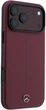 Etui Mercedes-Benz Leather Semi Wrap Iconic Line MagSafe do Apple iPhone 17 Pro Max/18 Pro Max Burgundy (MEHMP18X25PFWSTR) - obraz 4