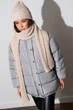 Жіночий шарф з м'якої напіввовняної пряжі TrikoBakh One size Молочний (tb25959) - зображення 2