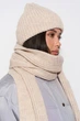 Жіночий шарф з м'якої напіввовняної пряжі TrikoBakh One size Молочний (tb25959) - зображення 5