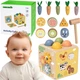 Drewniana kostka edukacyjna Tooky Toy Wiosenna 5 w 1 TP551 (6976831555573) - obraz 5