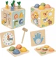 Drewniana kostka edukacyjna Tooky Toy Wiosenna 5 w 1 TP551 (6976831555573) - obraz 4