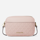 Сумка кросс-боди через плечо женская маленькая Michael Kors Jet Set Small Signature Logo Camera Crossbody Розовая (199125031836) - изображение 1