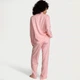 Пижама розовая со штанами Victoria's Secret Modal-Cotton Long Pajama Set Angel Pink - Размер Regular XS - изображение 2
