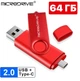 Флешка USB 64 Gb Microdrive 2 в 1 Type-C USB OTG для телефона та комп'ютера Флешка 64 Гб Мікродрайв Червоній - зображення 1