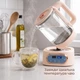 Електричний чайник скляний з терморегулятором та LED дисплеєм Marado MA-3346 800W 1.8 л Бежевий (Заварник для чаю з підтриманням температури) - зображення 6