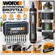 Акумуляторна викрутка Worx WX242 4V 2 А·год | 30 насадок | 7 режимів крутного моменту | USB Type-C | Кейс - зображення 1