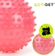Мяч для пилатеса, йоги и реабилитации Actiget 20 см массажный с насосом Pink (ACT0151) - изображение 5