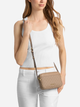 Сумка кросс-боди через плечо женская маленькая Michael Kors Jet Set Small Signature Logo Camera Crossbody Бежевя (199125135909) - изображение 2