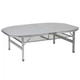 Стол кемпинговый складной Bo-Camp Premium Oval алюминий 120х80 см серый - изображение 2
