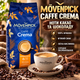 Зернова кава Movenpick Caffe Crema 100% арабіка 1010 г кава середнього обсмажування м'яка з кремовою пінкою нотами какао фруктів шоколаду для кавомашини еспресо лате капучино - зображення 1