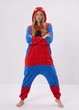 Кигуруми Человек Паук женская пижама Spider Man плюшевая на молнии с капюшоном и карманами красно-синяя M 155-165 см (A1026K) - изображение 5