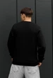 Мужской свитшот стаф черный однотонный флисовый базовый Staff black basic fleece XXL (403329) - изображение 2