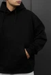 Мужской худи стаф черное оверсайз на флисе Staff black oversize fleece S (404162) - изображение 3