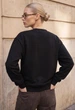 Жіночий Світшот Стаф Чорний Однотонний З Логотипом Оверсайз На Флісі Staff Lay Black Logo Oversize Fleece XS (403327) - зображення 2
