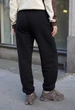 Женские леггинсы спортивные стаф черные с логотипом на флисе Staff ki black logo fleece M (403715) - изображение 6