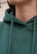 Женский худи стаф темно-зеленый оверсайз на флисе Staff lav dark green oversize fleece L (404166) - изображение 3