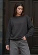 Свитшот женский стаф серый оверсайз на флисе спортивная кофта Staff zy graphite oversize fleece XS (403309) - изображение 5