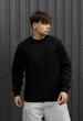 Мужской свитшот Стафф чёрный базовый на флисе Staff black basic fleece XXXL (403314) - изображение 1