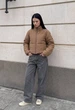 Женская демисезонная куртка стаф бежевая спортивный стиль Staff fro beige M (404391) - изображение 4