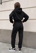 Женский спортивный костюм стаф черный на флисе базовый утепленный Staff meg black fleece S (403343) - изображение 2