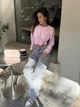 Жіночий лонгслів рожевий однотонний кофта базова ELLE Oversize (404408) - зображення 7