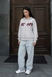 Жіноче худі Staff fiz gray melange logo oversize M-L - изображение 4