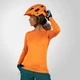 Велоджерси женская Endura Singletrack Long Sleeve оранжевая М - изображение 3