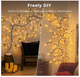 Гирлянда Ciskotu Willow Vine 144 LED с вилкой, светодиодная гирлянда-лоза в виде дерева, декоративная подсветка для комнаты - изображение 2
