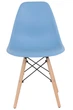 Пластиковый обеденный синий стул Aster RL Wood АМФ - изображение 4