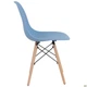 Пластиковый обеденный синий стул Aster RL Wood АМФ - изображение 6