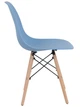 Пластиковый обеденный синий стул Aster RL Wood АМФ - изображение 8
