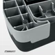 Степь платформа 3 уровня EasyFit высота 10-20 см черно-серая для дома и спортзала (EF-0541) - изображение 6