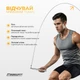 Скакалка швидкісна алюмінієва EasyFit Aluminium EF-1910-SR .3 м Сірий.з сталевим тросом - зображення 6
